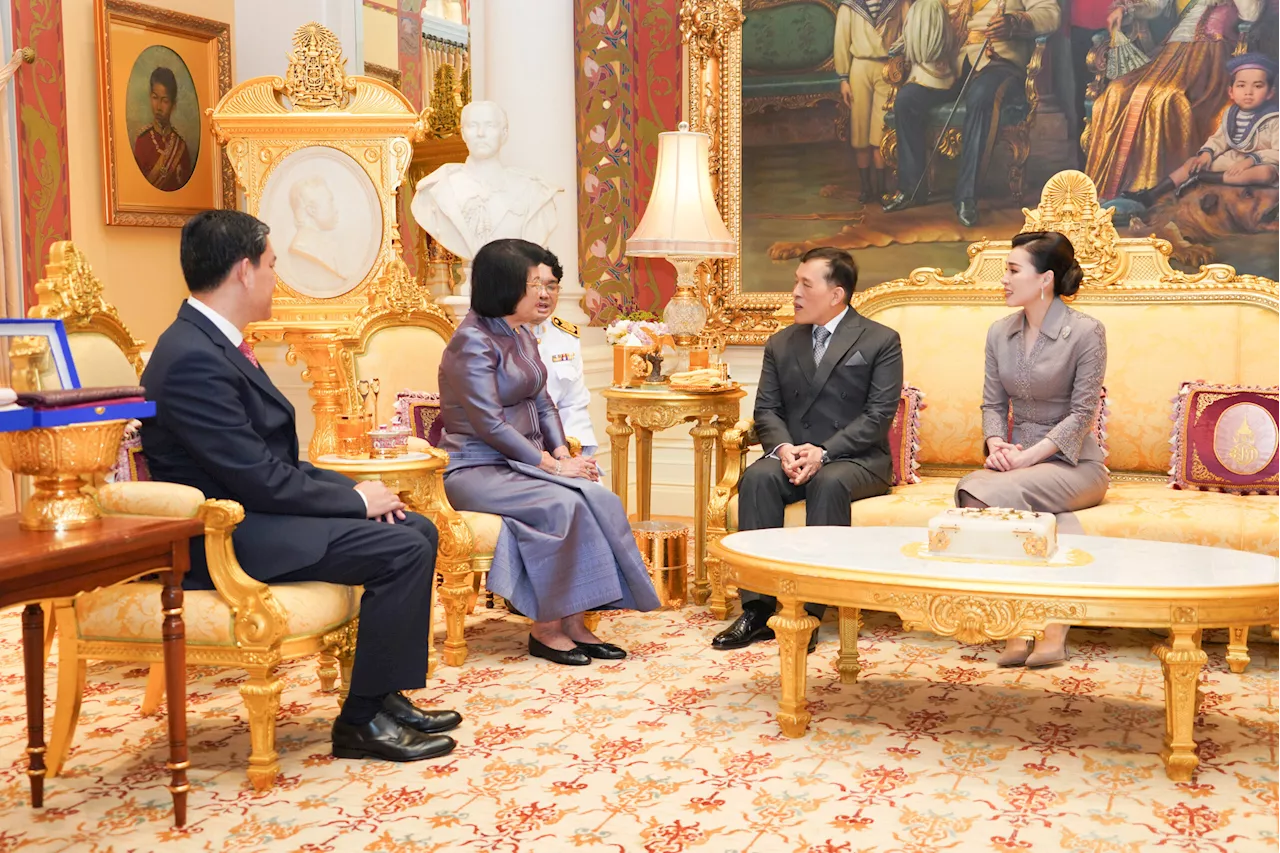 ในหลวง พระราชทานพระบรมราชวโรกาส ให้ประธานสภาแห่งชาติกัมพูชา เฝ้าฯ