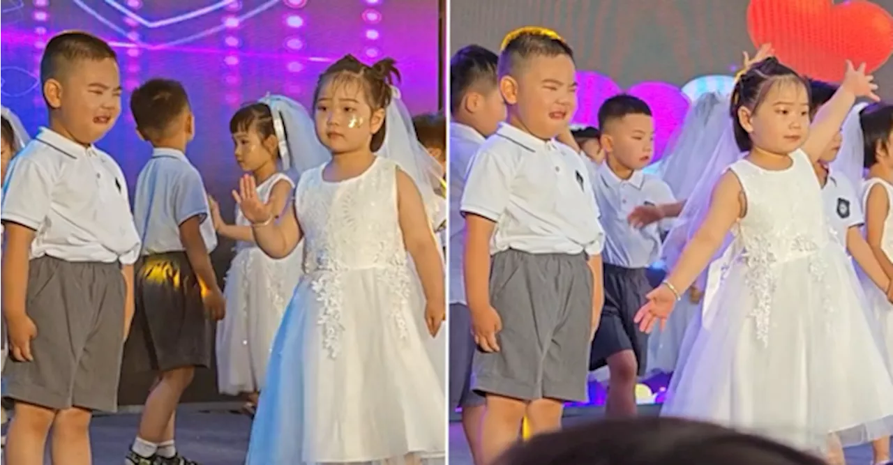 Little Girl Praised For Her One-Woman Dance Performance While Her Partner Cries Beside Her