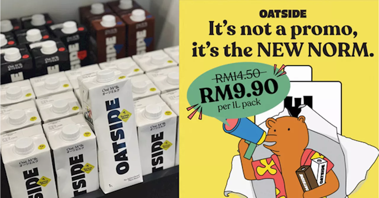 OATSIDE Is Reducing Prices For Its 1L Packs From RM14.50 To RM9.90