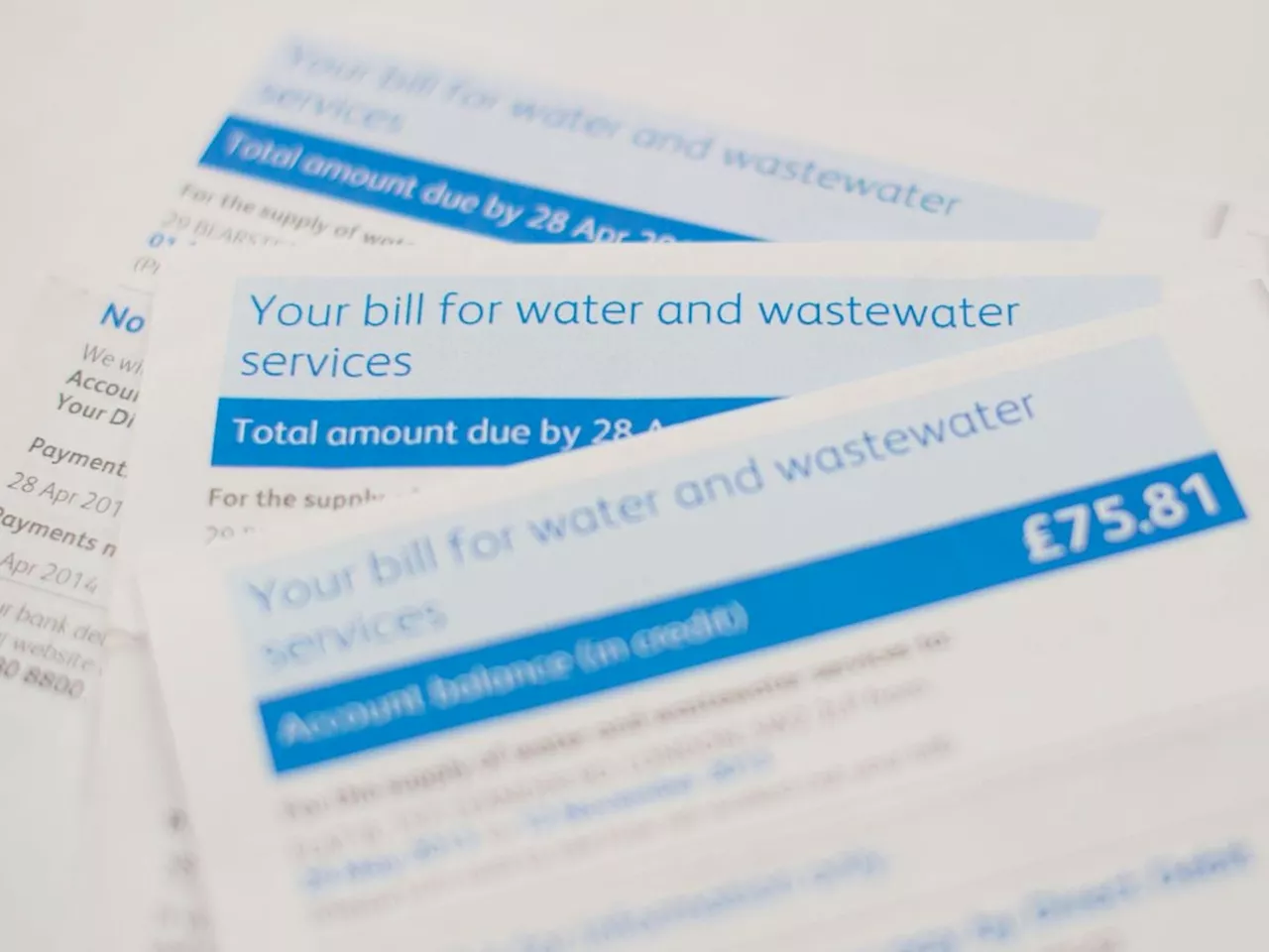 Household water bills to rise by £19 a year under draft proposals