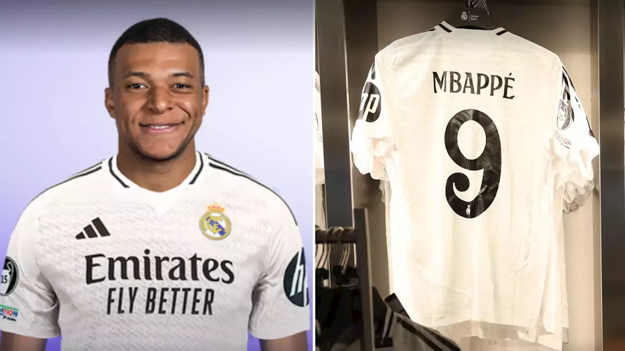 Kylian Mbappe's Real Madrid shirt sales are breaking records on the first day