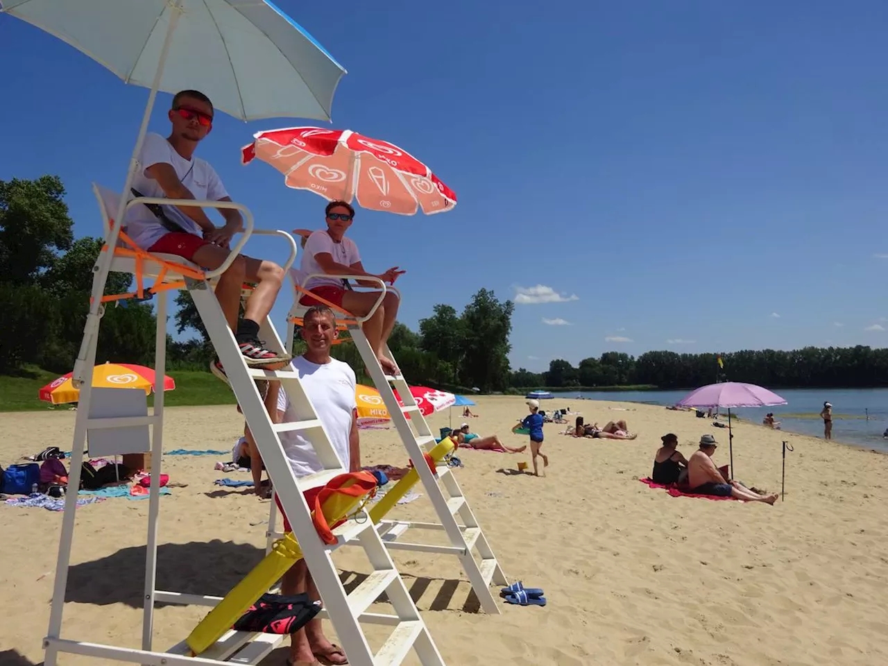 Orthez-Biron : à la plage du lac les surveillants de baignade font « beaucoup de prévention »