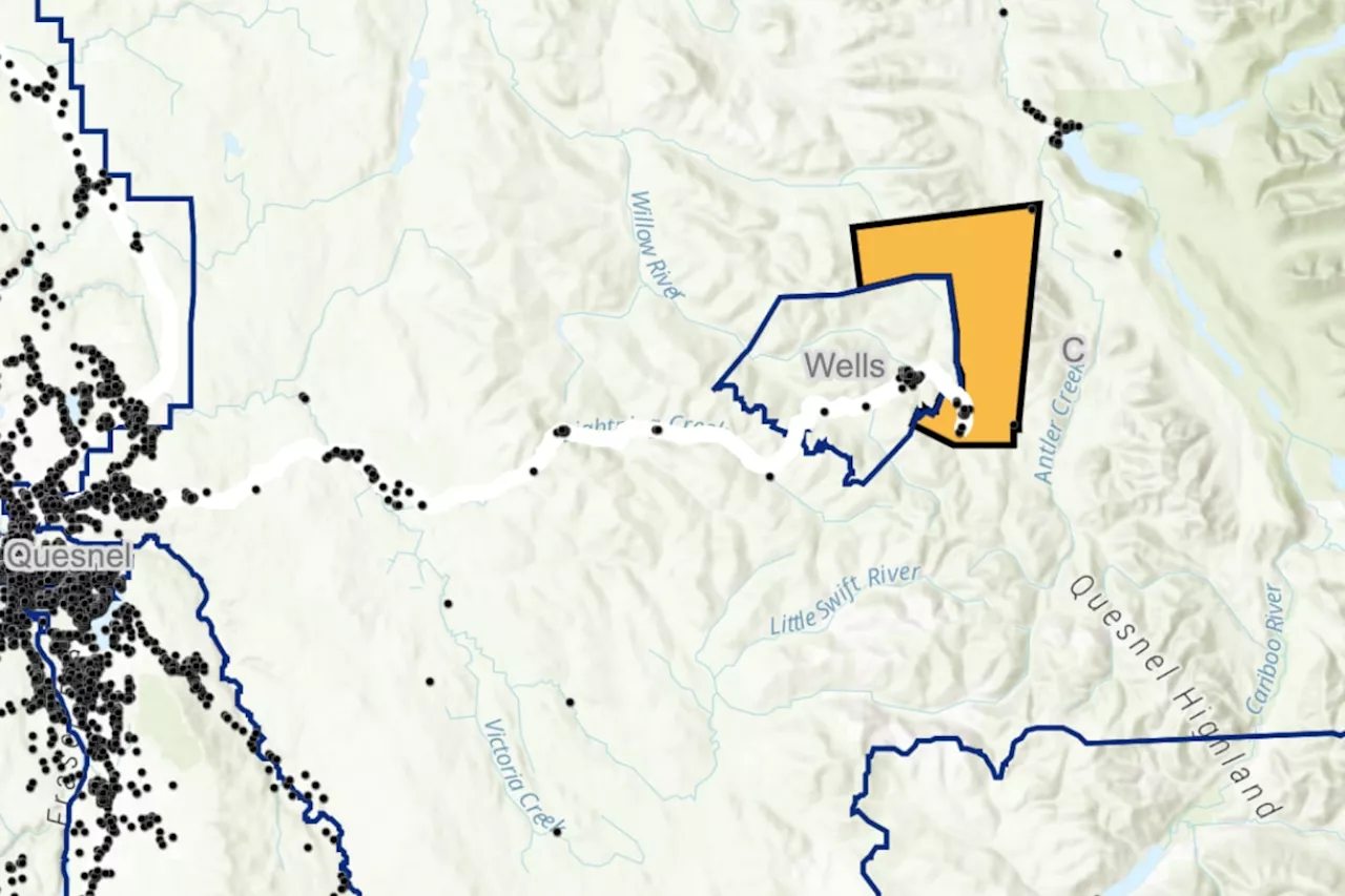 Wildfires prompt evacuation order, alert near Wells, historic Barkerville