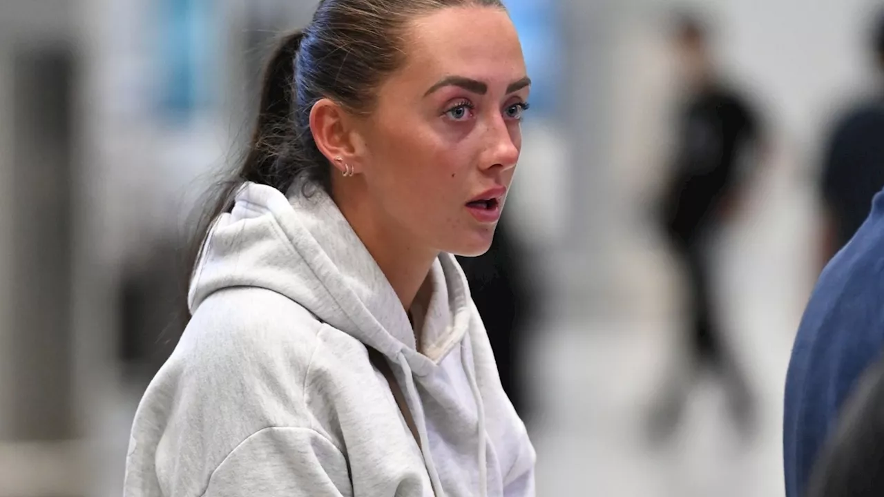 Love Island’s Jess White puts on a brave face as she returns to the UK ...