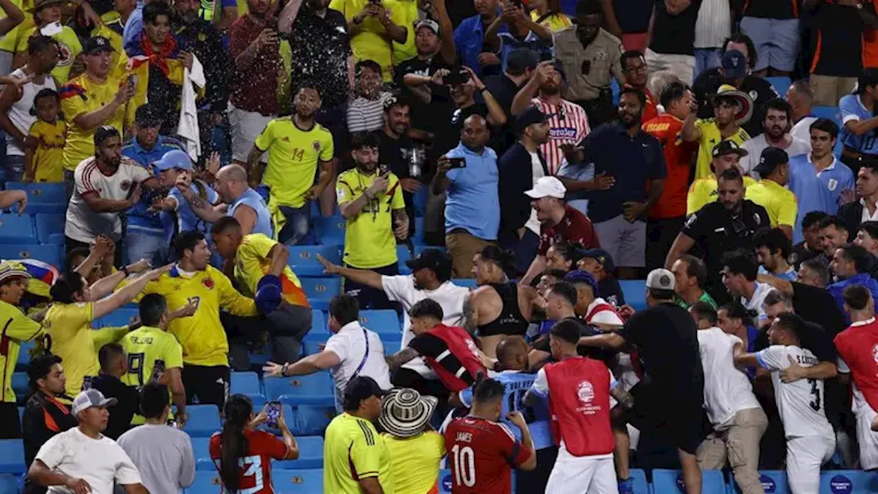 Conmebol abre expediente tras pelea en el Uruguay vs. Colombia