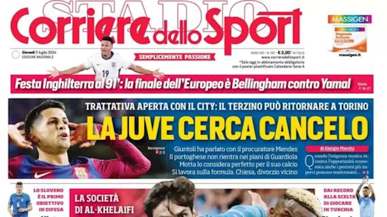 Offerta shock al Napoli, Il Corriere dello Sport apre: '200 milioni su Osimhen-Kvara'