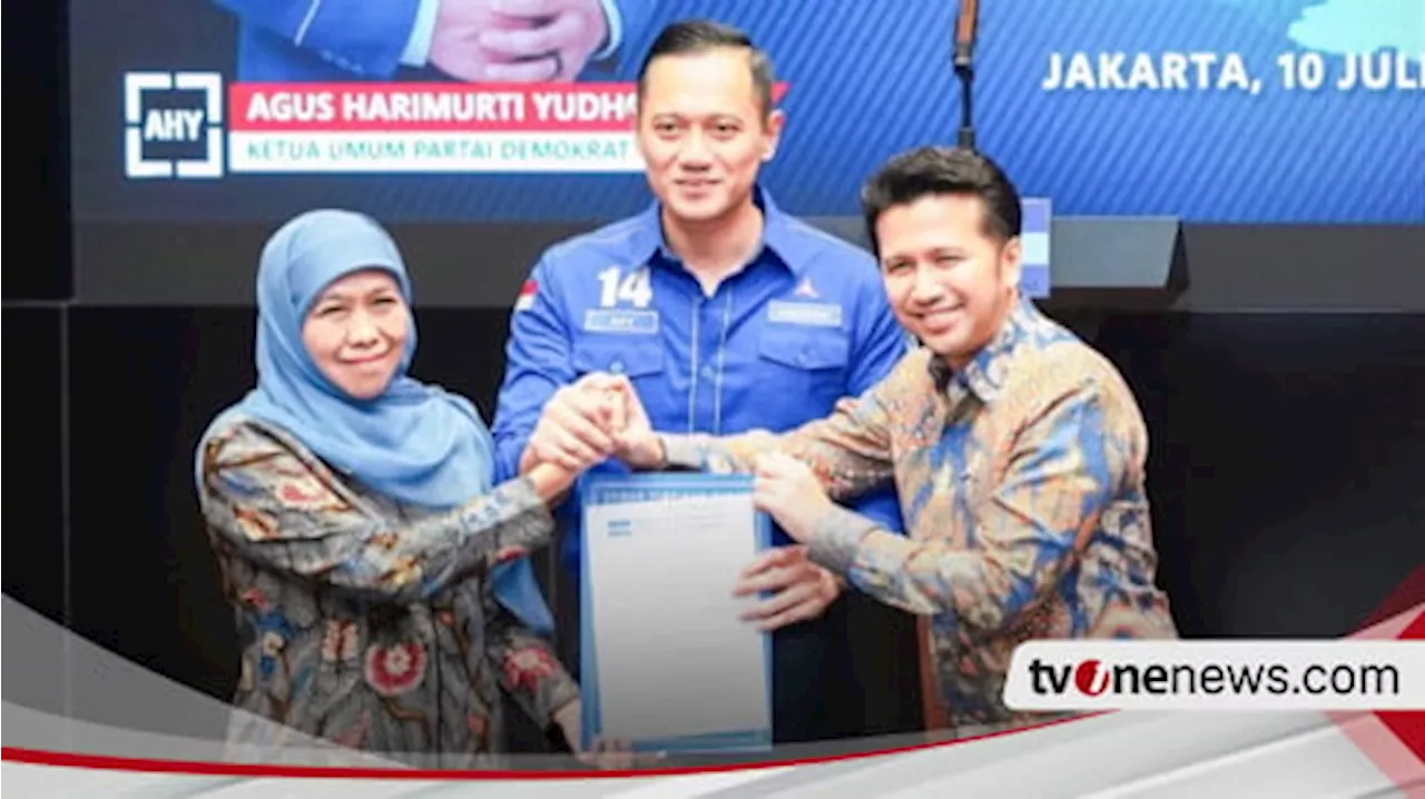 Partai Demokrat Resmi Usung Khofifah-Emil di Pilgub Jatim 2024, Siap Wujudkan Kesejahteraan Masyarakat Jatim