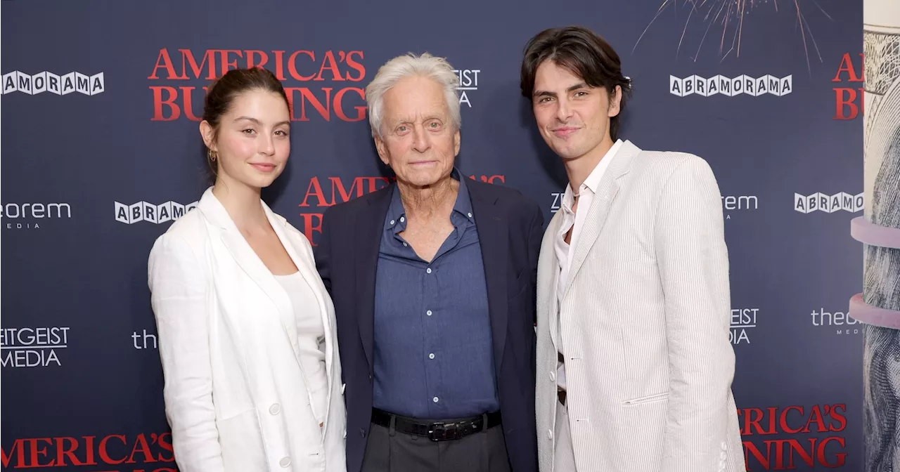 Michael Douglas Hits Red Carpet With His 2 Kids With Catherine Zeta-Jones