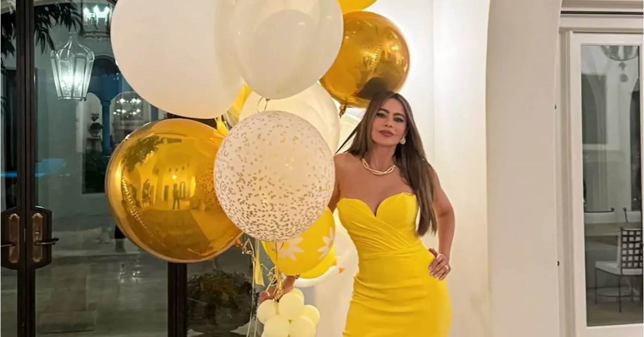 Sofia Vergara Slays in a Bright Yellow Frock on Her 52nd Birthday