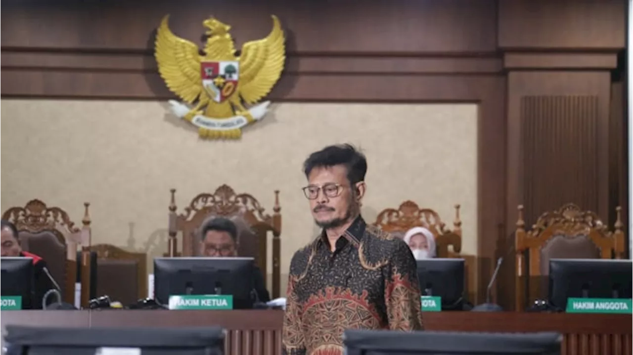 Wajah Lemas SYL Usai Divonis 10 Tahun Penjara karena Terbukti Korupsi