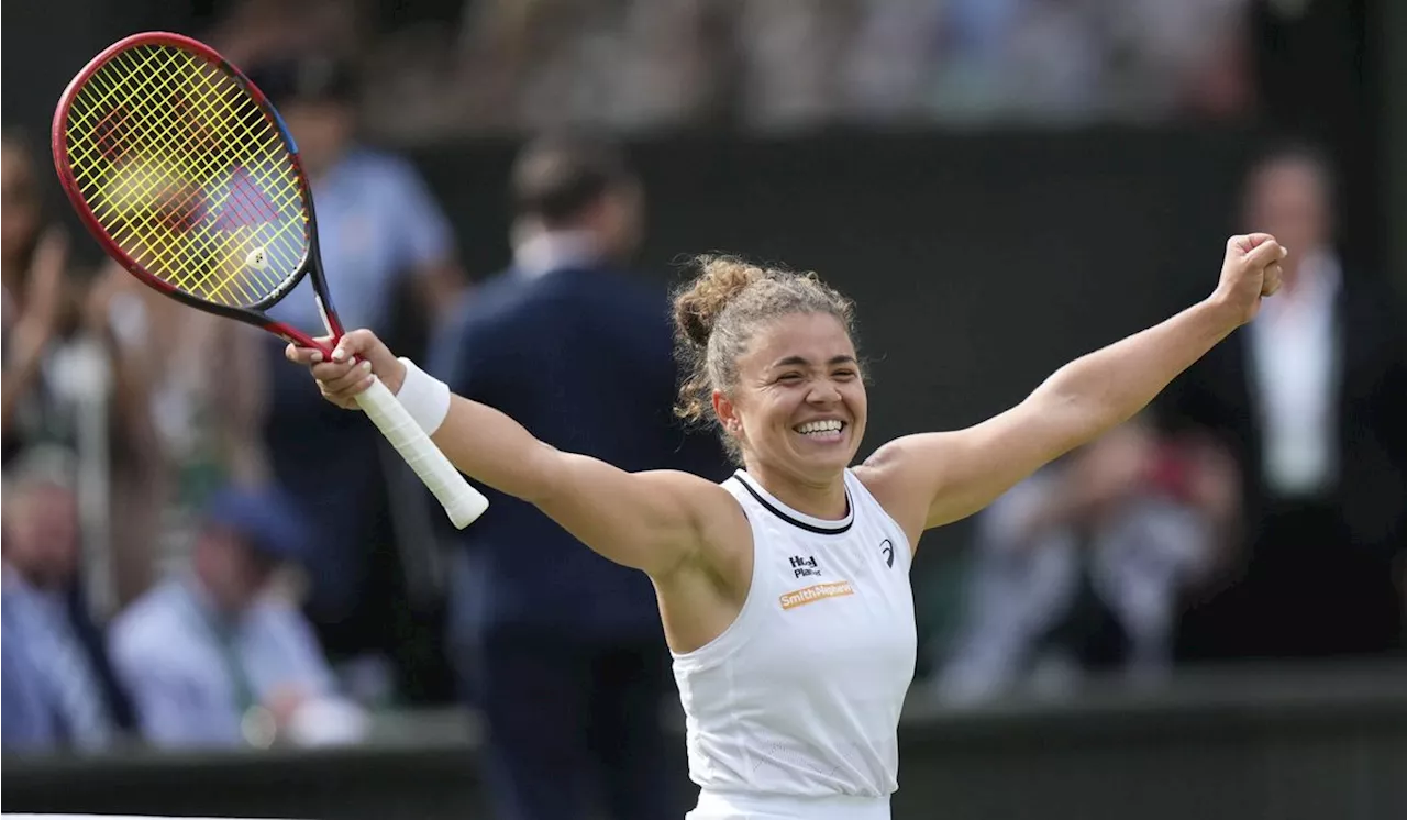 Jasmine Paolini rallies to win Wimbledon's longest women's semifinal
