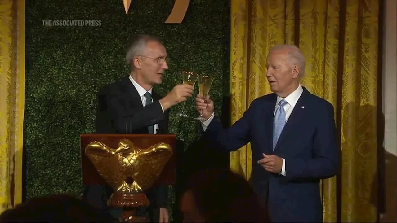 President Biden hosts a social dinner for NATO leaders at the White House