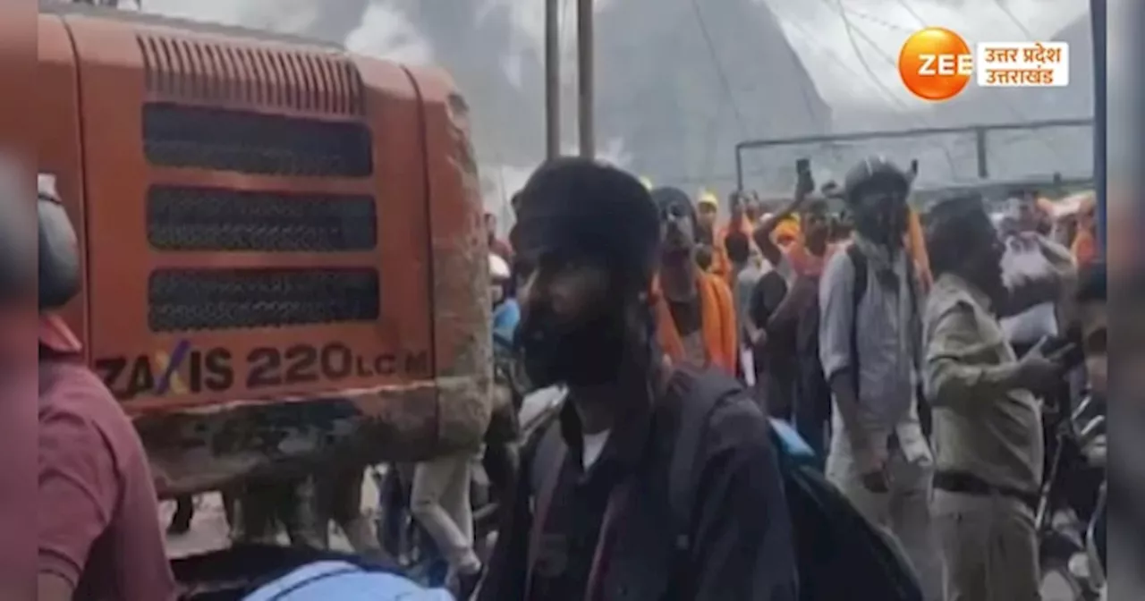 Badrinath Highway पर लैंडस्लाइड के बाद फंसे यात्रियों के सब्र का बांध टूटा, पुलिस प्रशासन के छूटे पसीने