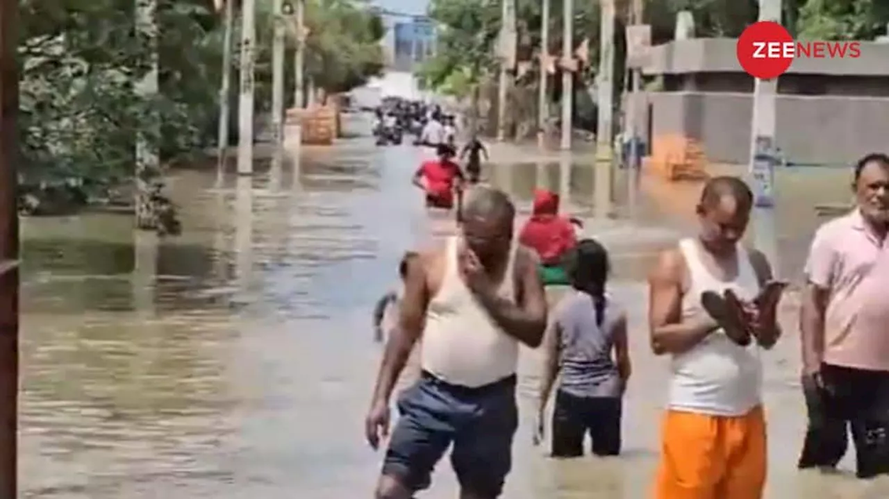 Delhi Floods: Munak Canal Breach Turns Bawana Residential Area Into River