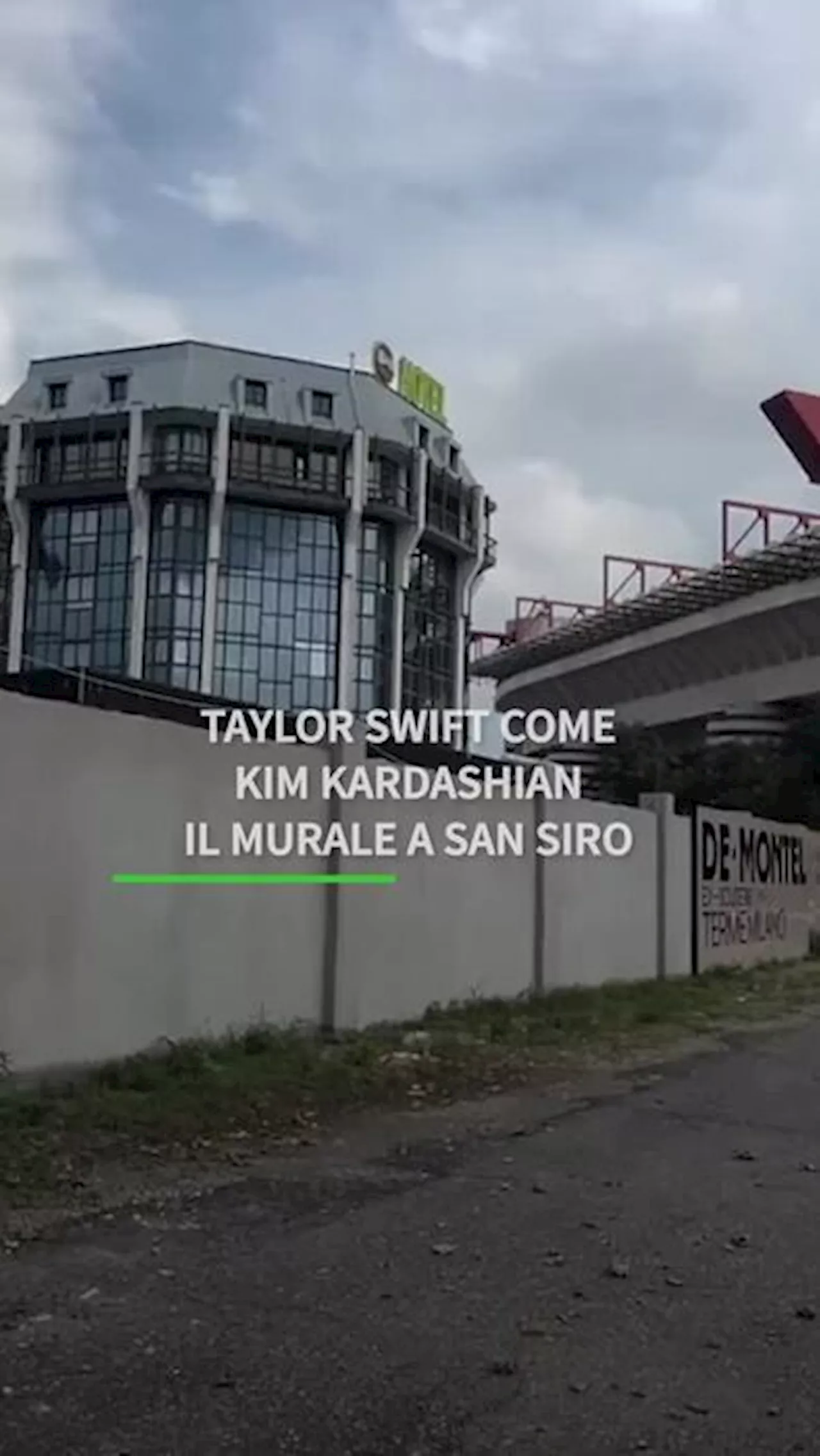 Taylor Swift come Kim Kardashian: il murale a San Siro