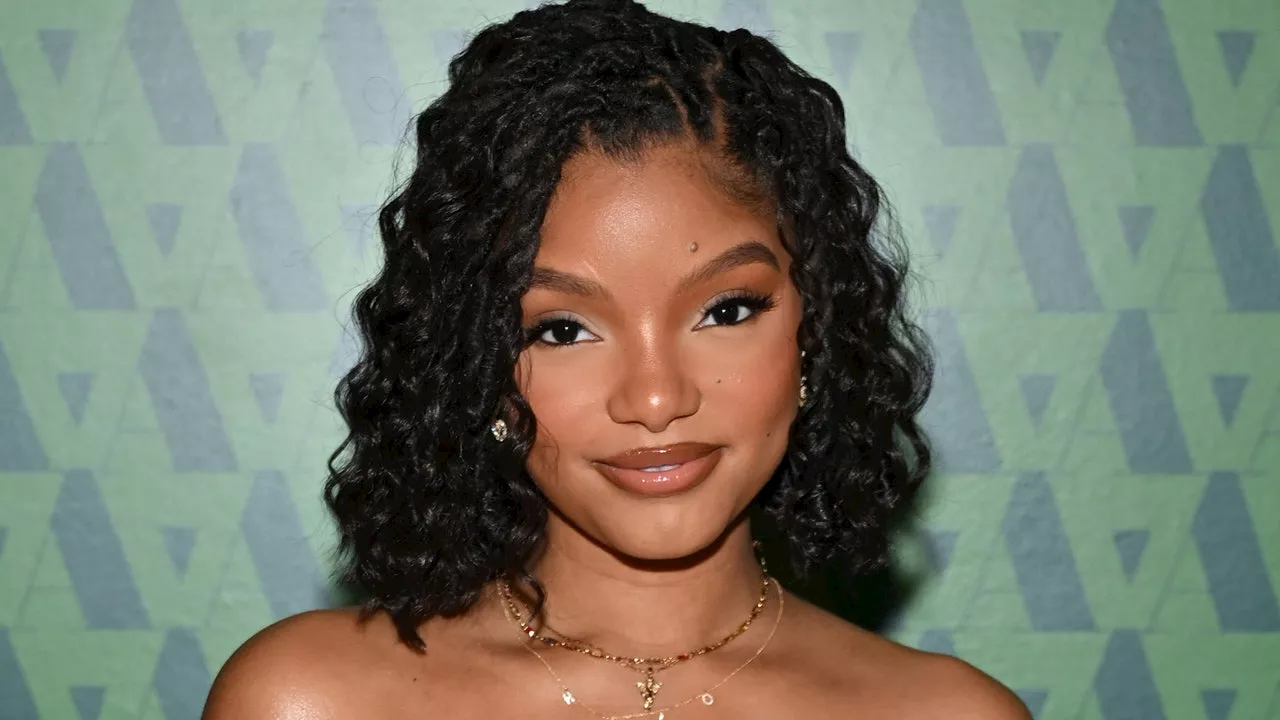 Halle Bailey's Nails Look Like They're Made of Molten Gold — See the Photos