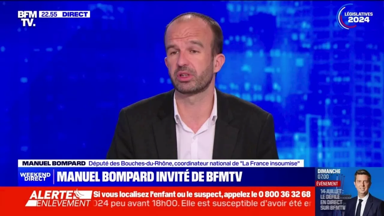 Manuel Bompard (LFI): 'Il ne s'agit pas uniquement de discuter de quelle figure pour être Premier ministre, mais aussi de quel dispositif gouvernemental, de quel périmètre'