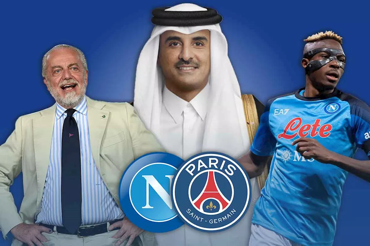 Osimhen e acquisto Napoli: l’emiro proprietario del PSG in città