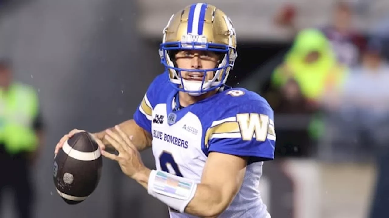 Bombers hope to air out passing game as Collaros returns against Stamps