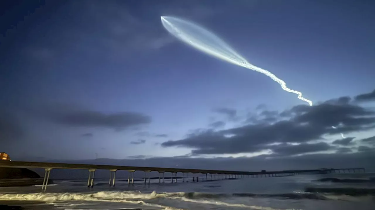 SpaceX Falcon 9 rocket launch from Vandenberg Space Force Base