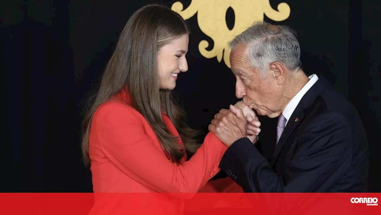 As imagens da princesa Leonor com Marcelo Rebelo de Sousa em Belém