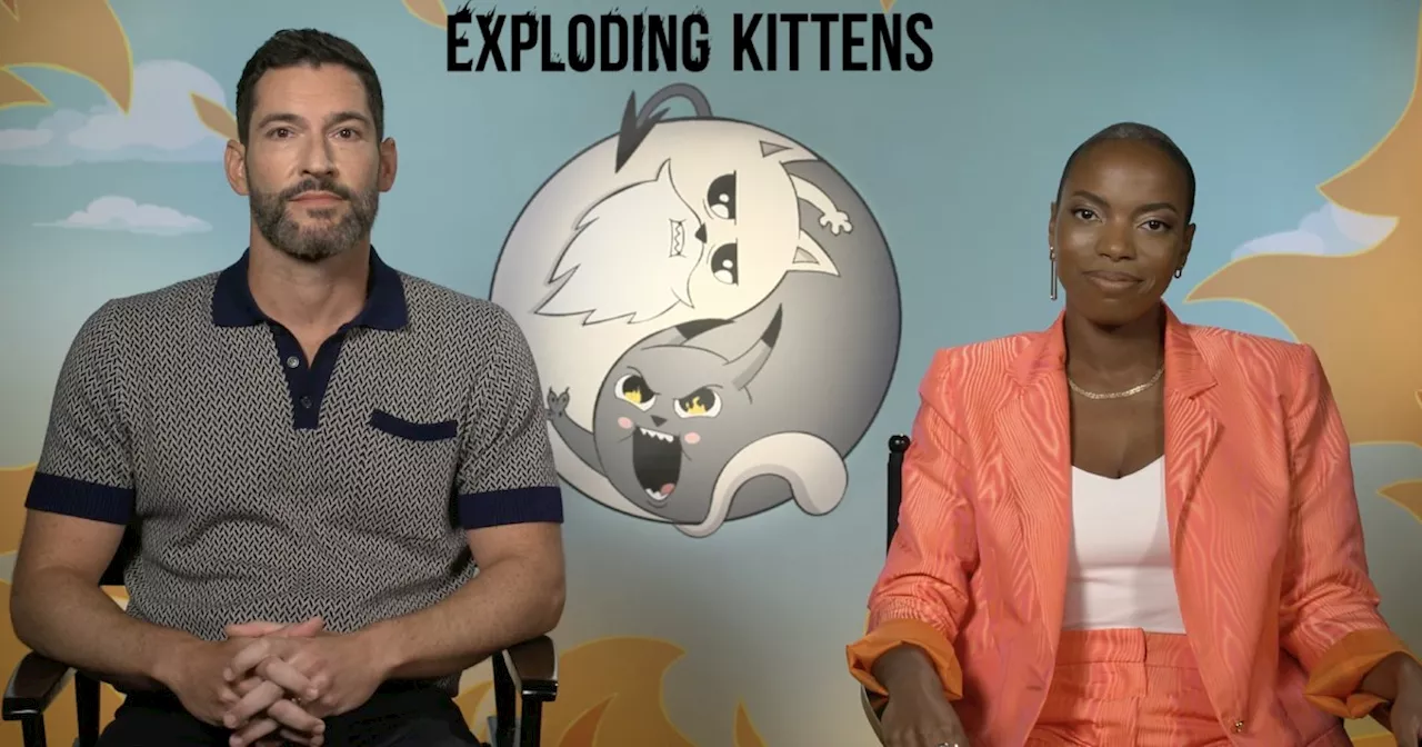 Interview: Tom Ellis & Sasheer Zamata Talk Voicing Cat Deities in Netflix’s Exploding Kittens