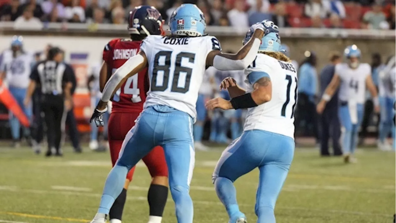 CFL: Argonauts snap Alouettes win streak with 37-18 victory