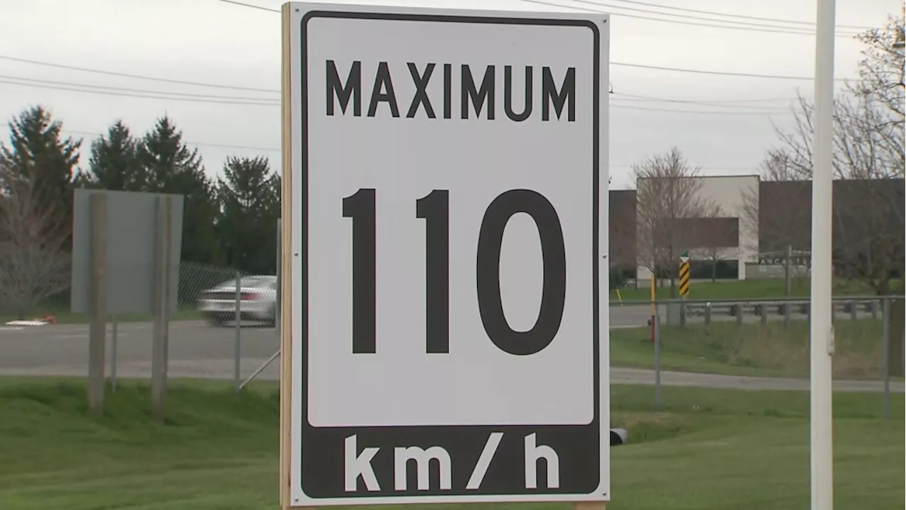 Speed limit on stretches of Ontario 400-series highways now 110 km/h