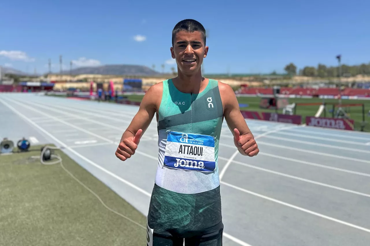 Moha Attaoui eleva el récord de España de 800m al nivel de las estrellas