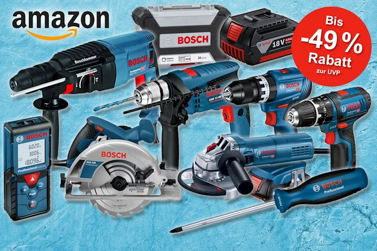 Mega Bosch Professional Deals im Amazon Sale: Mit bis zu 49% Rabatt Preise wie am Prime Day auf