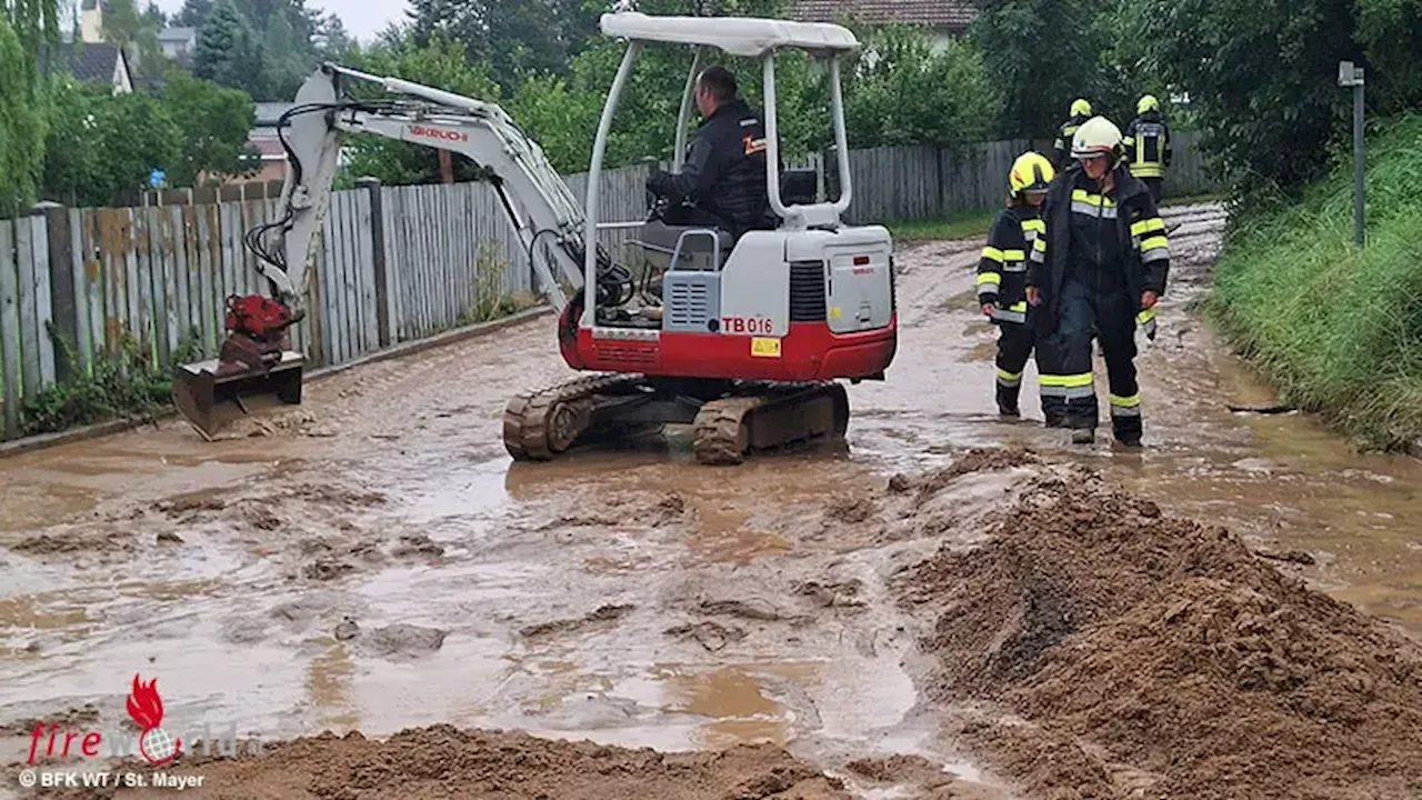 Nö: Bezirk Waidhofen am 12. Juli 2024 neuerlich von Unwetter betroffen