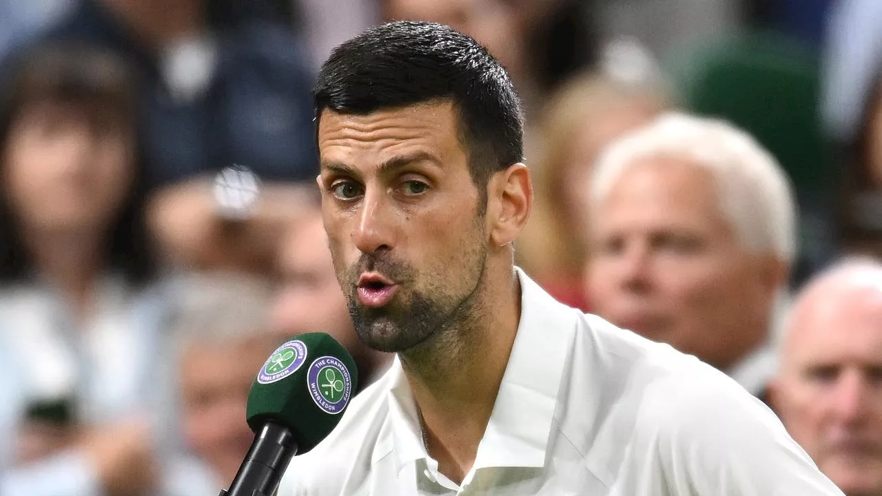 The moment... and four words that prove Djokovic has finally dropped his mask