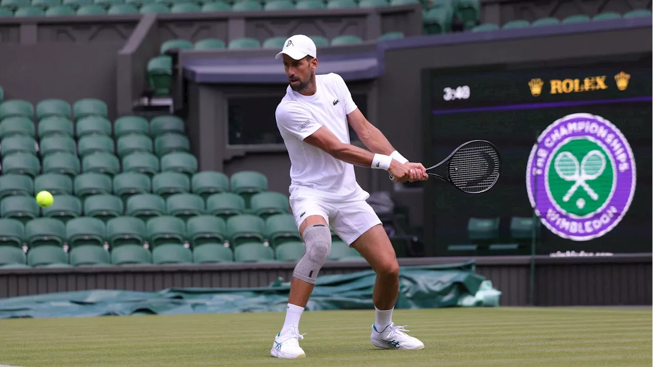 Wimbledon 2024 : Novak Djokovic, un retour express seulement trois semaines après son opération du genou