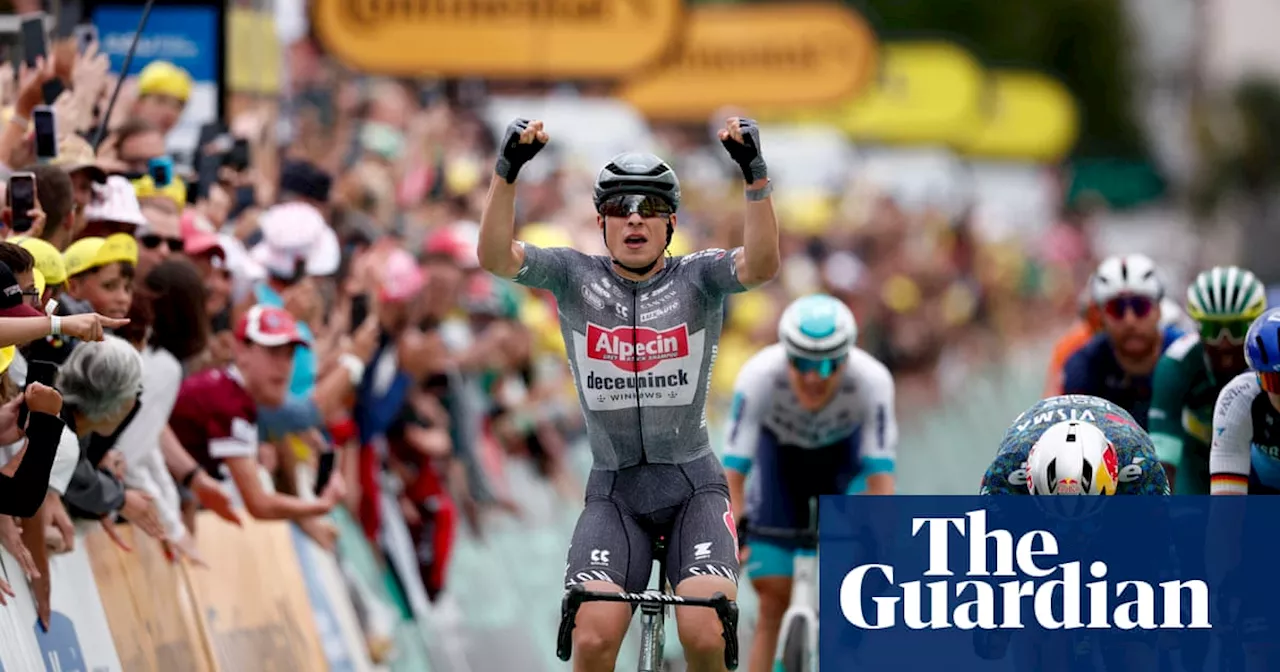 Jasper Philipsen wins Tour de France stage 13 but sprint style criticised again