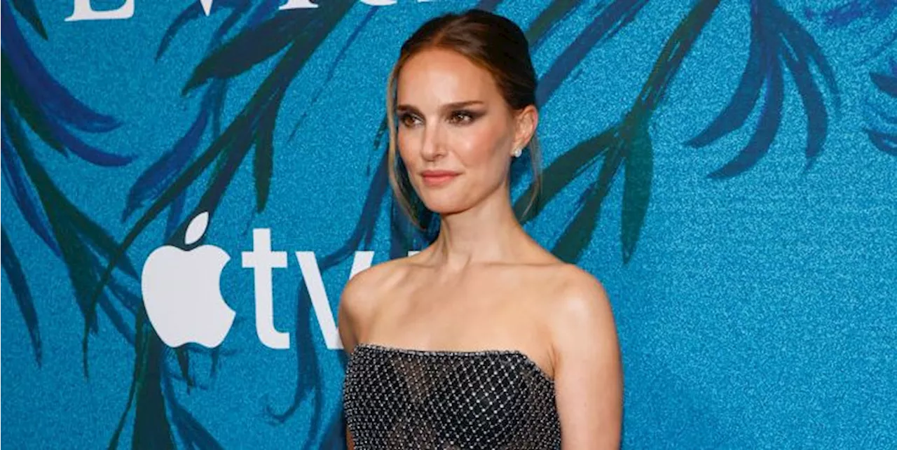 Natalie Portman Channels Her Black Swan Role in a Beaded Little Black Dress