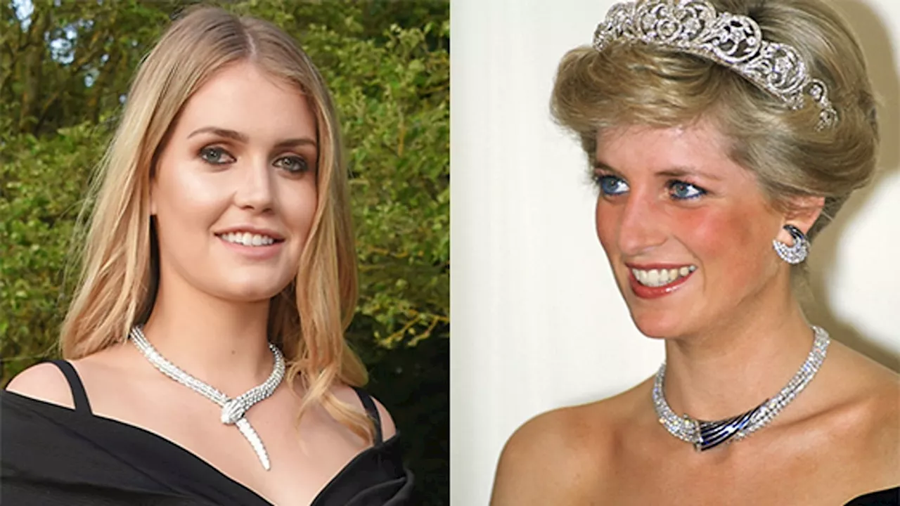 Lady Kitty Spencer's ballgown is just like her auntie Princess Diana's opera moment