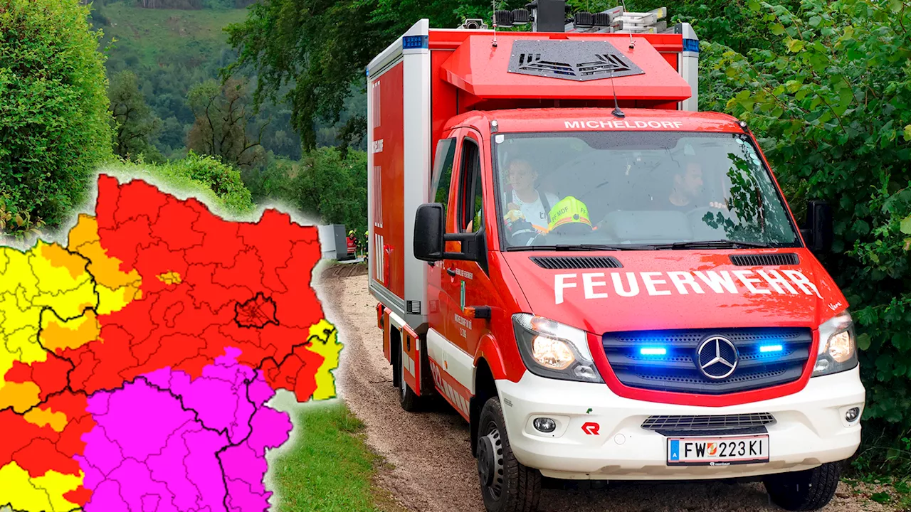 Jetzt auch rote Unwetter-Warnung für Wien ausgerufen