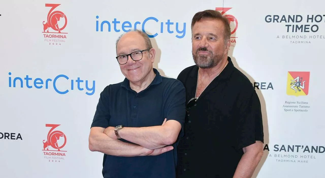 Verdone e De Sica premiati al Taormina Film Festival: «Un film insieme? Dobbiamo sbrigarci»