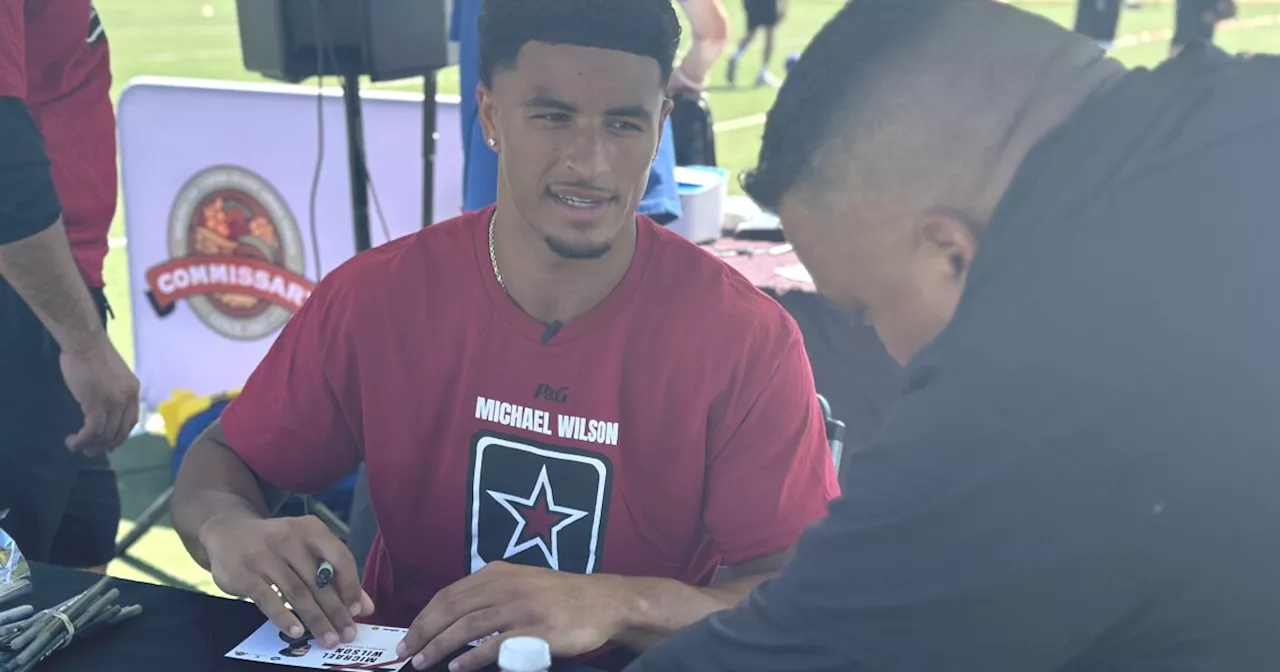 Cardinals wide receiver Michael Wilson hosts free football camp on Fort Huachuca