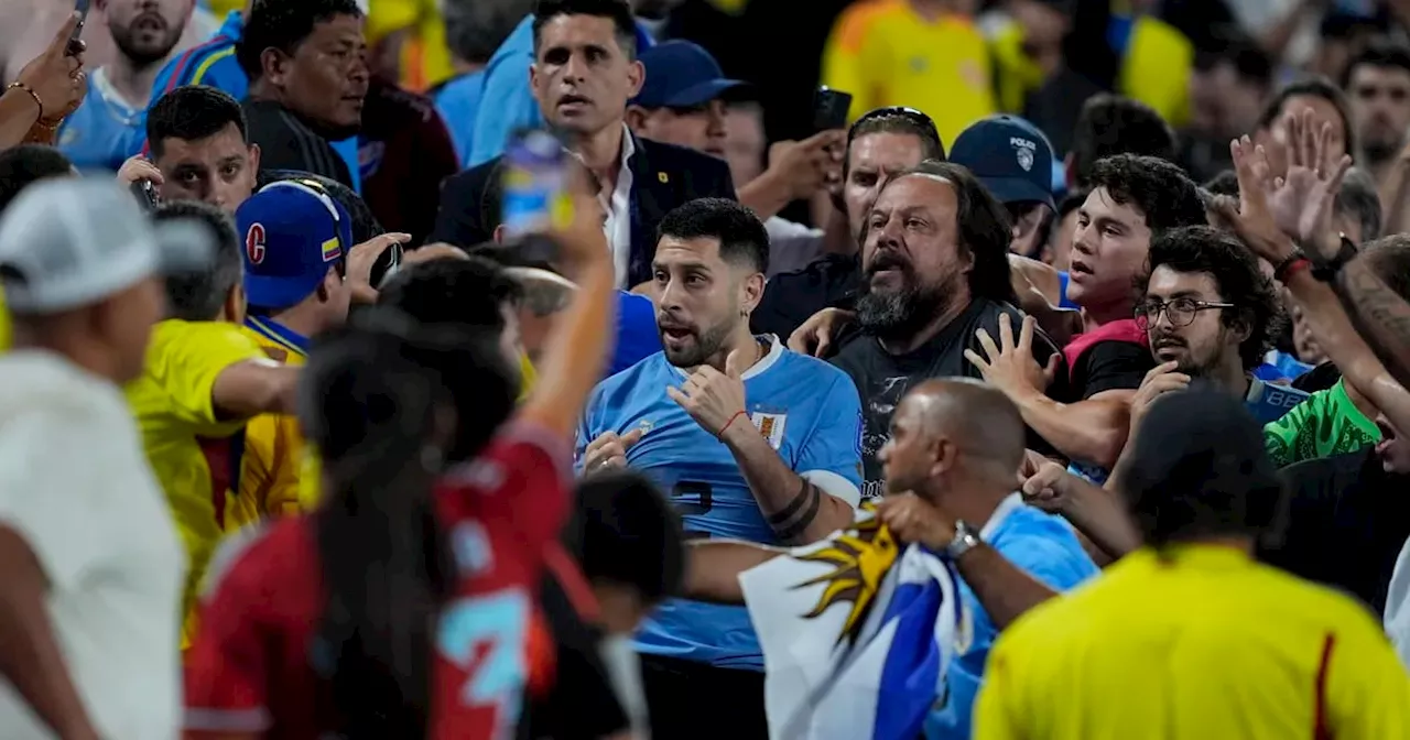 Conmebol abrió un expediente para investigar la pelea campal tras Uruguay-Colombia