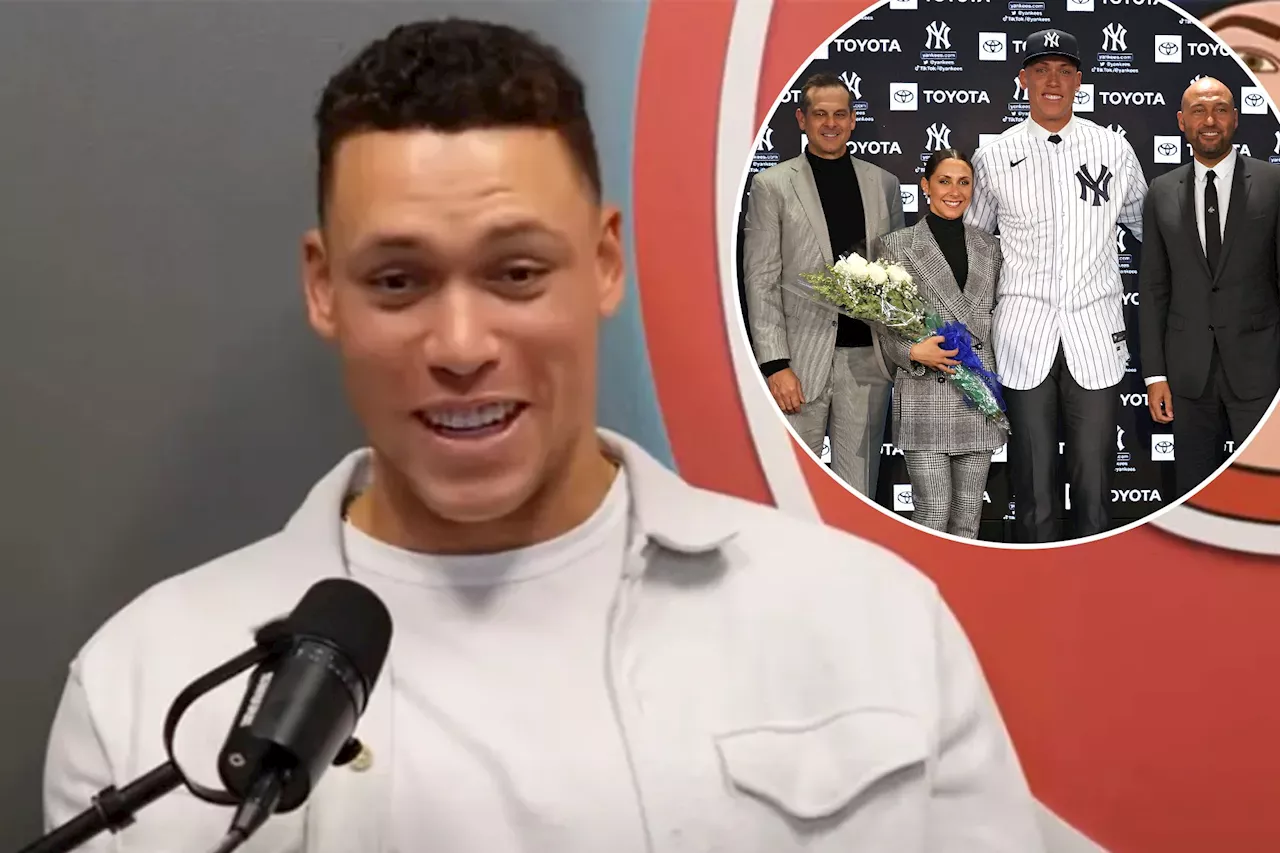 Aaron Judge reveals role wife played in Yankees contract phone call: 'Just call him up'