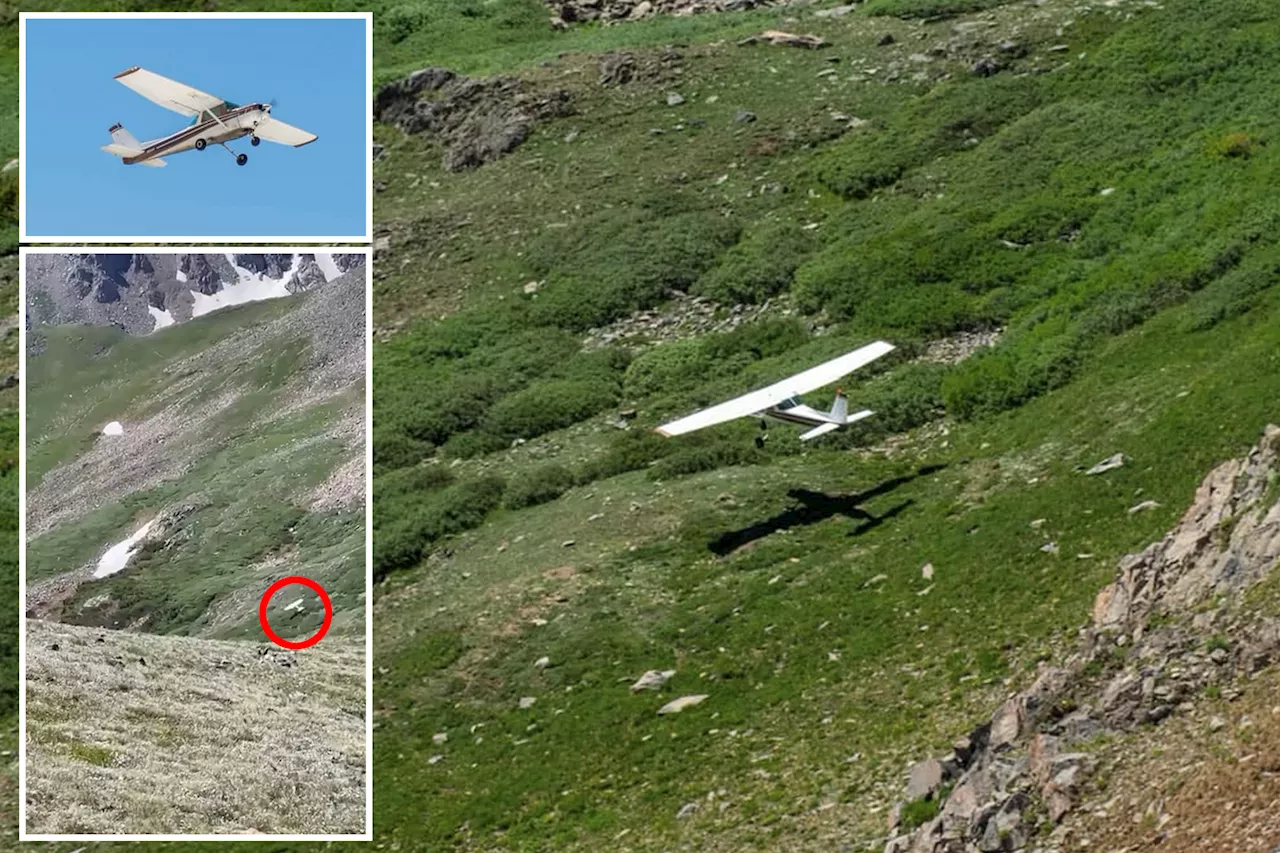 Video shows terrifying moment plane nearly plunges into mountain