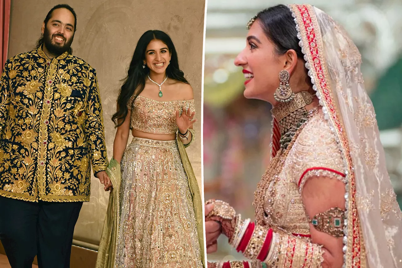 All the details on Radhika Merchant's 'fairytale' bridal look for Anant Ambani wedding