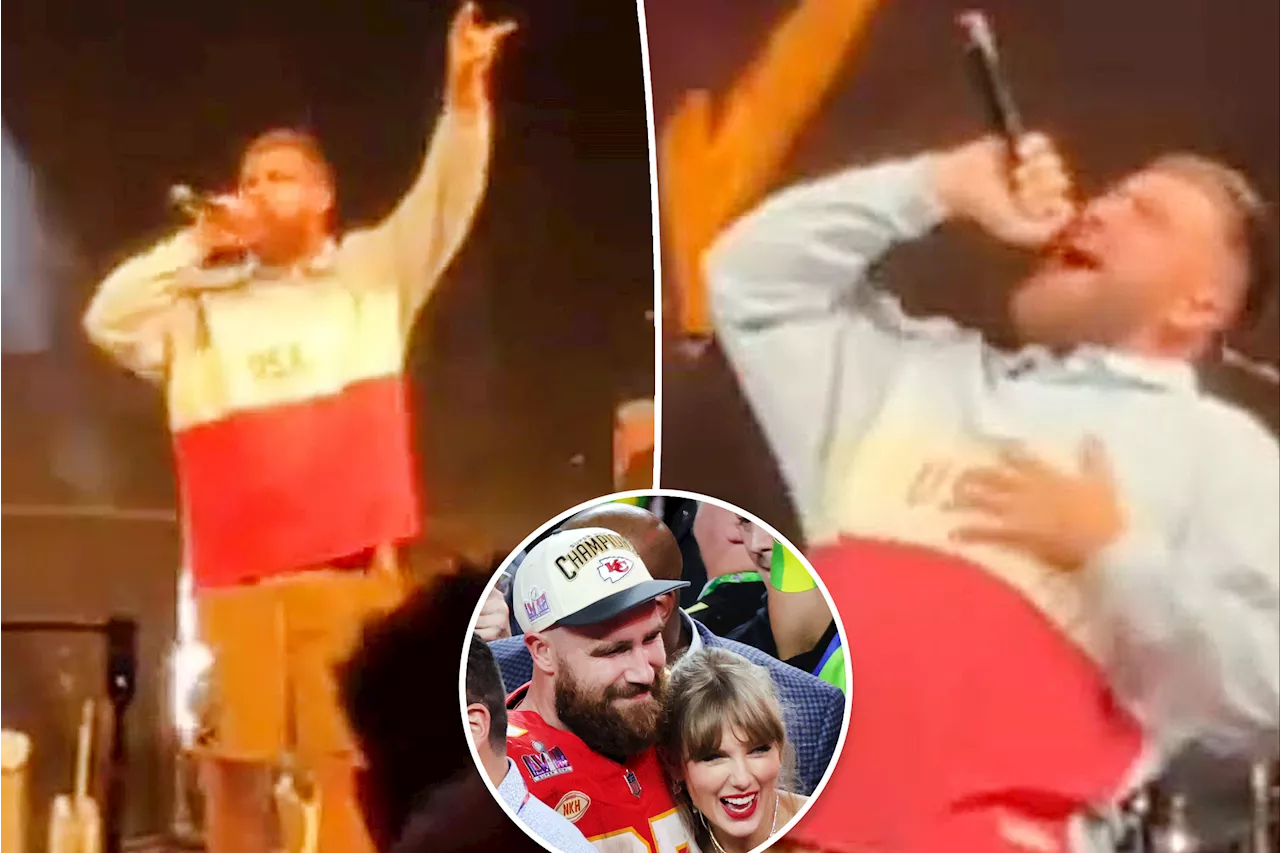 Watch Travis Kelce dedicate karaoke award to Taylor Swift as he skips 2024 ESPYs