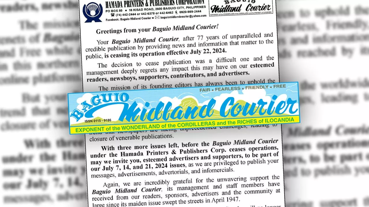 Baguio officially bids farewell to city’s longest-serving newspaper