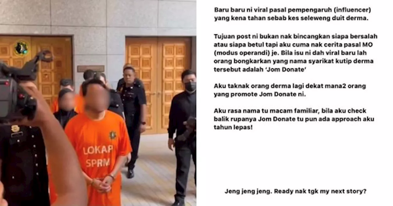 Individu Dedah Bagaimana Influencer Buat Duit Dari Kutipan Derma