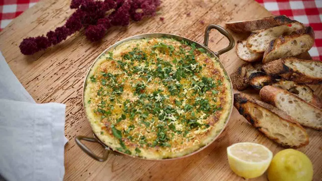 Baked salt cod spread (brandade de morue)