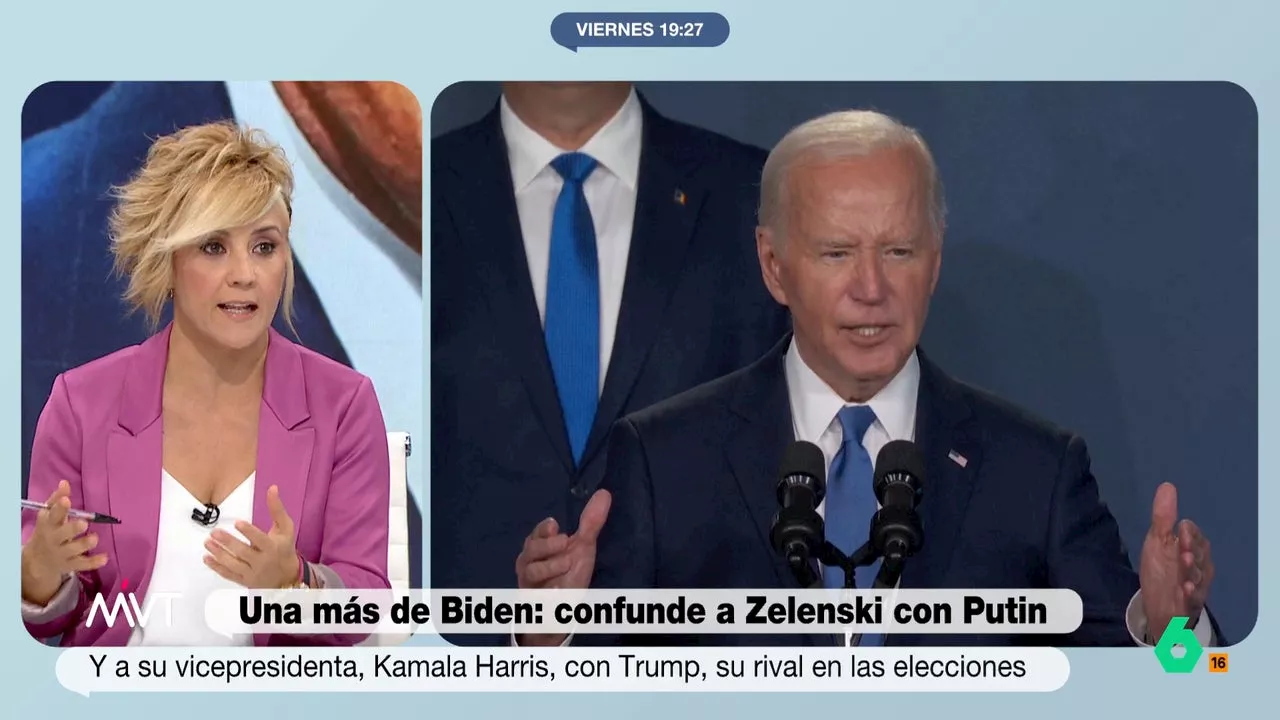 Cristina Pardo analiza las 'agónicas' apariciones públicas de Joe Biden: 'Si fuera mi padre, es