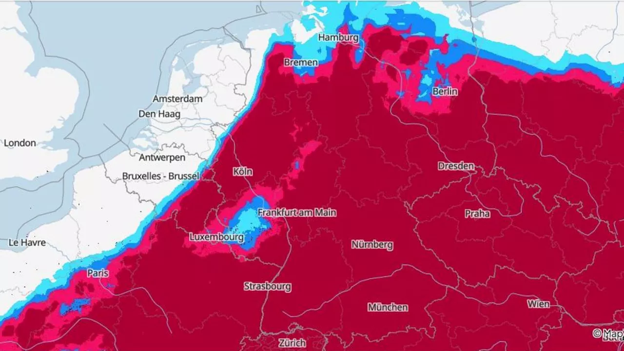 Unwetter-Warnung vor starkem Gewitter: Karten zeigen die Wetterlage