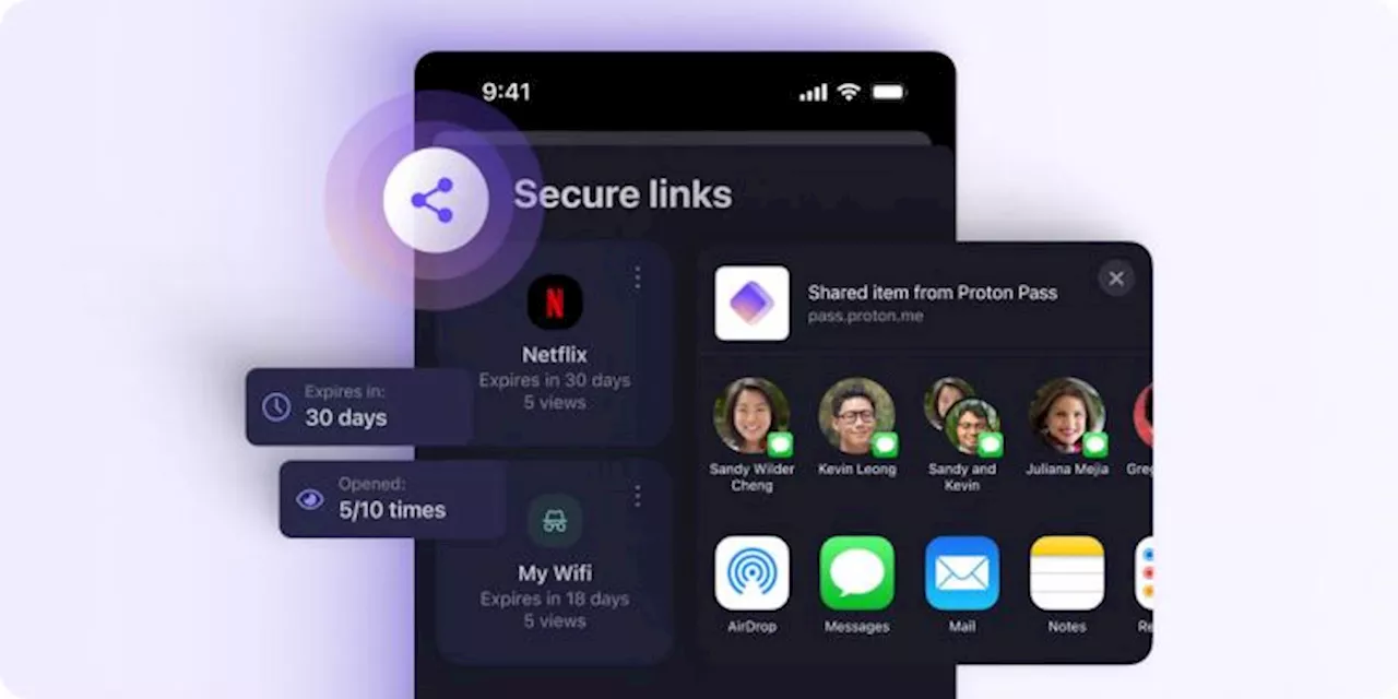 Proton Pass neu mit sicherem Passwort-Sharing